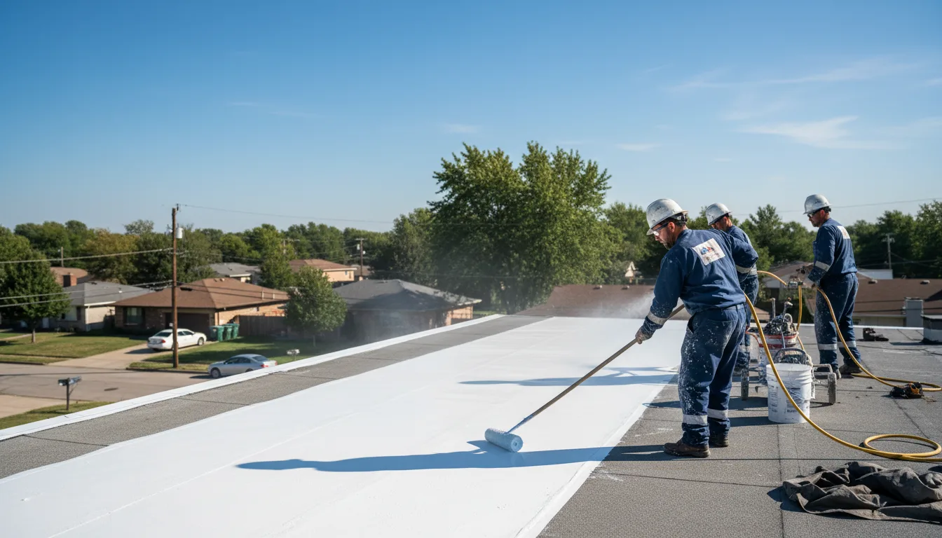 Commercial roof coating in Oak Grove, LA near me